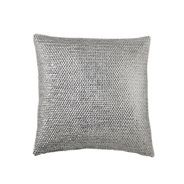 Silky Stripe Cushion - Platinum